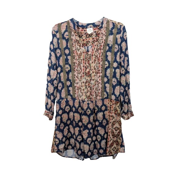 Anthropologie Dresses & Skirts - Anthropologie Tiny Paquerette Shirt Dress MEDIUM Pintucked Pleats Button Front